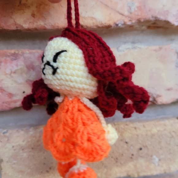 Attitude Girl Handmade Keycharm | Crochet Keychain - Picture 2 of 5